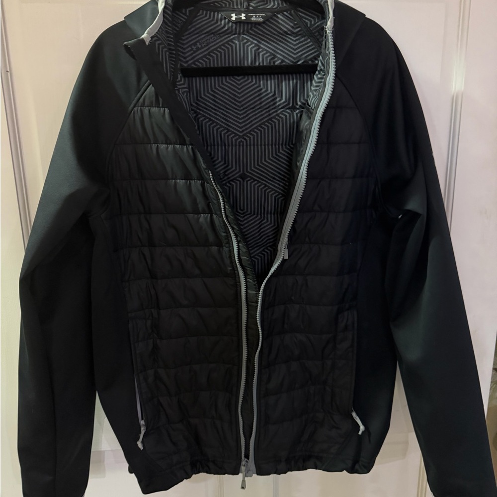 Under Armour Men's Black and Gray Puffer Jacket